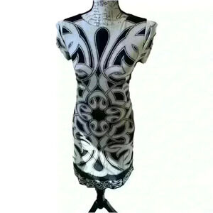 Nicole Miller Collection Abstract Dress 🖤🤍